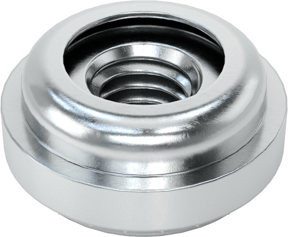 Çinko Kaplı Çelik Hizalama Pres Geçme Somunu, Sac Metal için, M6 x 1 mm Diş Boyutu