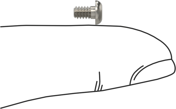 Yüksek Mukavemetli A286 Paslanmaz Çelik Düğme Başlı Torx Vida, 4-40 Diş, 3/16" Uzunluk
