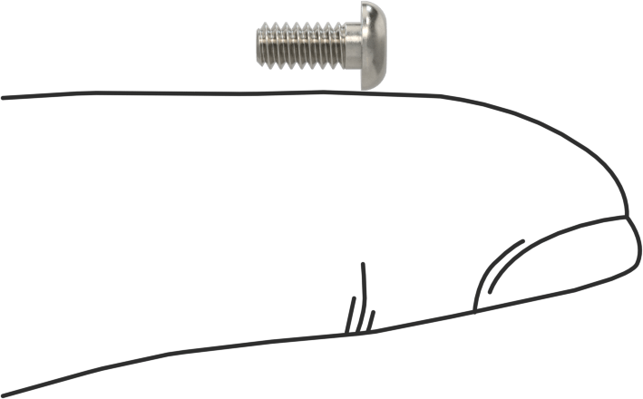 Yüksek Mukavemetli A286 Paslanmaz Çelik Düğme Başlı Torx Vida, 4-40 Diş, 1/4" Uzunluk