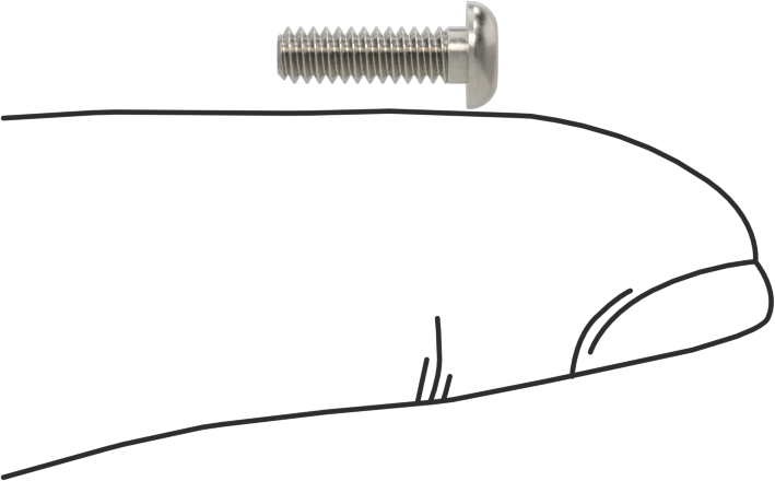 Yüksek Mukavemetli A286 Paslanmaz Çelik Düğme Başlı Torx Vida, 4-40 Diş, 3/8" Uzunluk