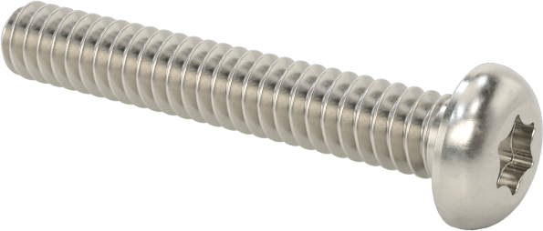 Yüksek Mukavemetli A286 Paslanmaz Çelik Düğme Başlı Torx Vida, 4-40 Diş, 3/4" Uzunluk