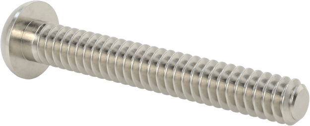 Yüksek Mukavemetli A286 Paslanmaz Çelik Düğme Başlı Torx Vida, 6-32 Diş, 1" Uzunluk