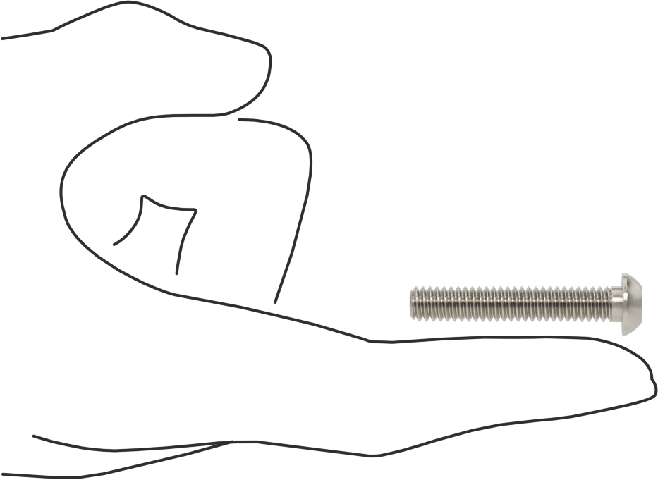 Yüksek Mukavemetli A286 Paslanmaz Çelik Düğme Başlı Torx Vida, 1/4"-20 Diş, 1-1/2" Uzunluk