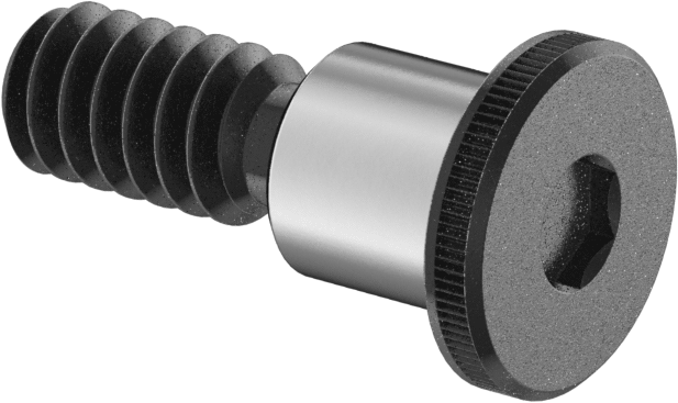 Ultra Düşük Profilli Omuz Vidası, 1/4" Omuz Çapı, 1/4" Omuz Uzunluğu, 10-24 Diş