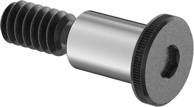 Ultra Düşük Profilli Omuz Vidası, 1/4" Omuz Çapı, 3/8" Omuz Uzunluğu, 10-24 Diş