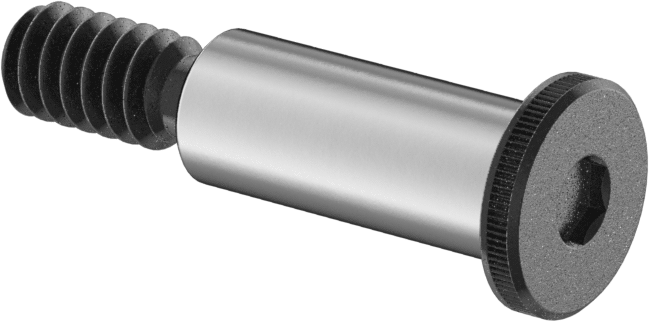 Ultra Düşük Profilli Omuz Vidası, 1/4" Omuz Çapı, 5/8" Omuz Uzunluğu, 10-24 Diş
