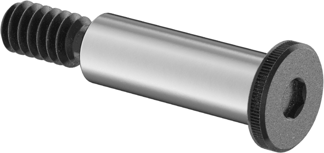 Ultra Düşük Profilli Omuz Vidası, 1/4" Omuz Çapı, 3/4" Omuz Uzunluğu, 10-24 Diş