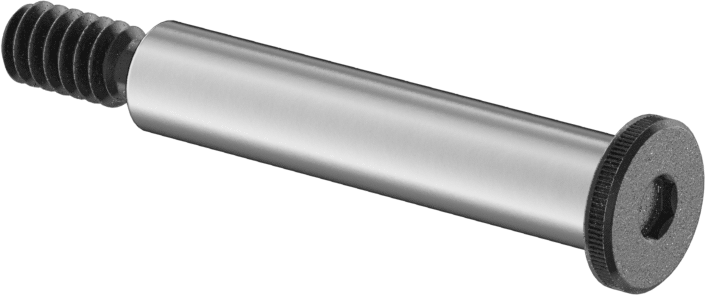 Ultra Düşük Profilli Omuz Vidası, 1/4" Omuz Çapı, 1-1/4" Omuz Uzunluğu, 10-24 Diş