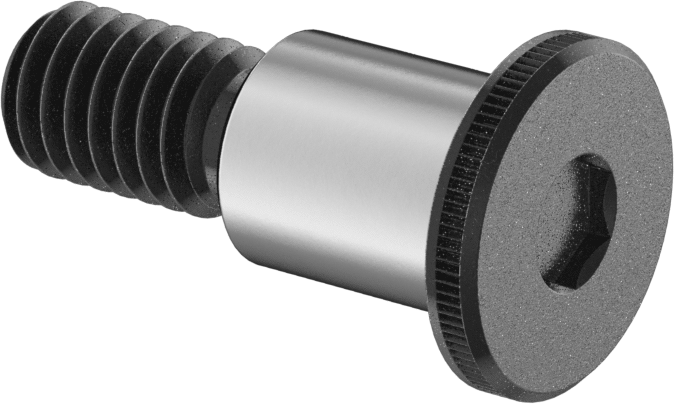 Ultra Düşük Profilli Omuz Vidası, 1/2" Omuz Çapı, 5/8" Omuz Uzunluğu, 3/8"-16 Diş