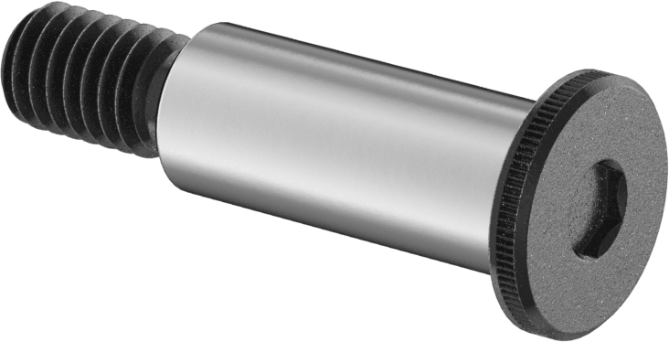 Ultra Düşük Profilli Omuz Vidası, 1/2" Omuz Çapı, 1-1/4" Omuz Uzunluğu, 3/8"-16 Diş