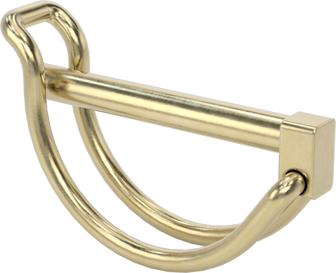 Teleskopik Boru için Tel Tutucu Uç Klipsi, 1-3/8" Boru Dış Çapı için, 3/16" Çap