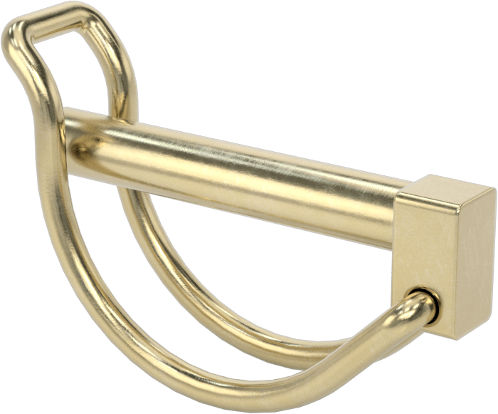 Teleskopik Boru için Tel Tutucu Uç Klipsi, 1-3/8" Boru Dış Çapı için, 1/4" Çap