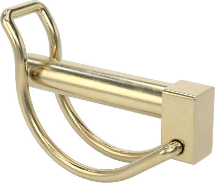 Teleskopik Boru için Tel Tutucu Uç Klipsi, 1-3/8" Boru Dış Çapı için, 5/16" Çap