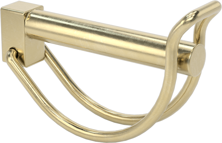 Teleskopik Boru için Tel Tutucu Uç Klipsi, 1-3/4" Boru Dış Çapı için, 5/16" Çap