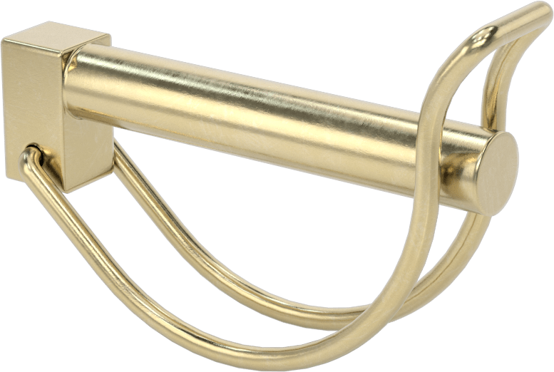 Teleskopik Boru için Tel Tutucu Uç Klipsi, 2-1/8" Boru Dış Çapı için, 25/64" Çap