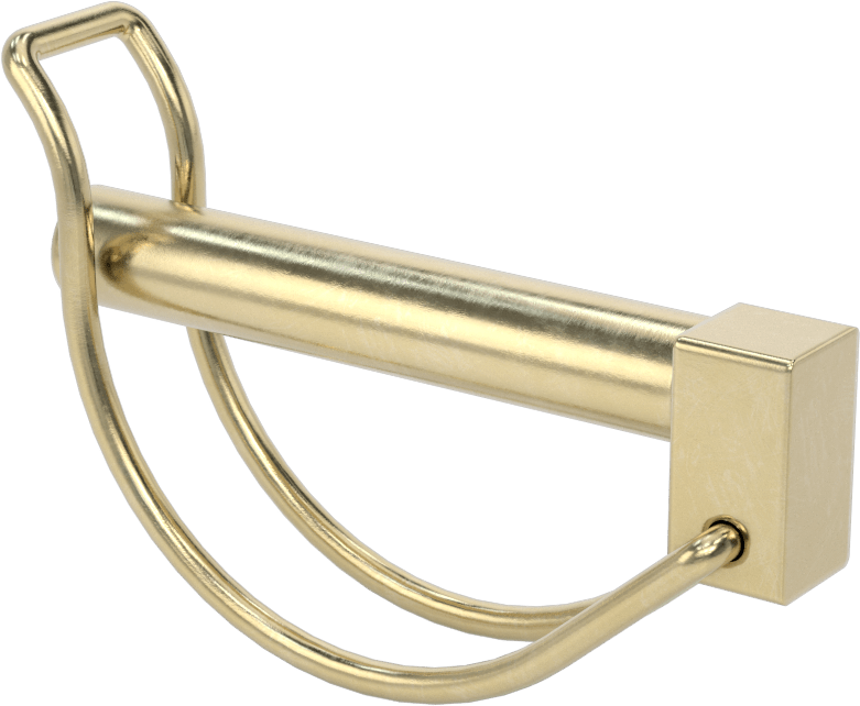 Teleskopik Boru için Tel Tutucu Uç Klipsi, 2-1/8" Boru Dış Çapı için, 25/64" Çap