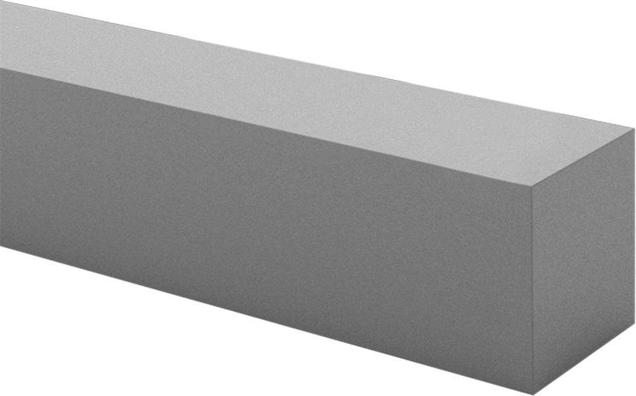 Kaba Taş, Düz Kare, 150 Kum, 6 inç Uzunluk, 1/2" Genişlik, 1/2" Kalınlık