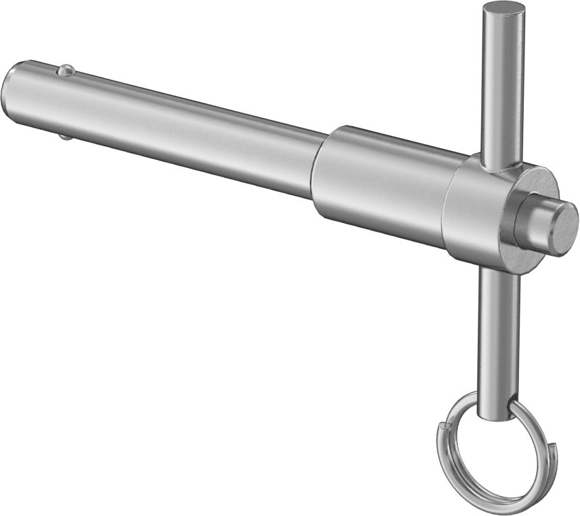T-Saplı Kilitli Hızlı Açma Pimi, Süper Korozyona Dayanıklı, 5/16" Çap, 1-1/2" Uzunluk