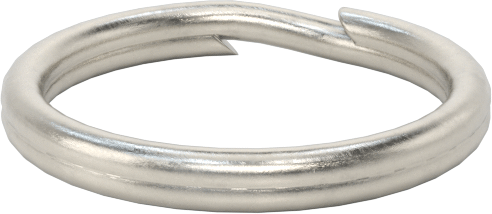 18-8 Paslanmaz Çelik Yarı Halka, 31/32" OD, 51/64" ID, 1/8" Kalınlık