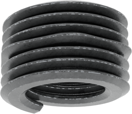 Yağlanmış 18-8 Paslanmaz Çelik Helisel Ek Parça, M4 x 0,7 mm Diş Boyutu, 4 mm Takılı Uzunluk