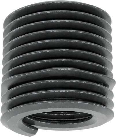 Yağlanmış 18-8 Paslanmaz Çelik Helisel Ek Parça, M4 x 0,7 mm Diş Boyutu, 6 mm Takılı Uzunluk