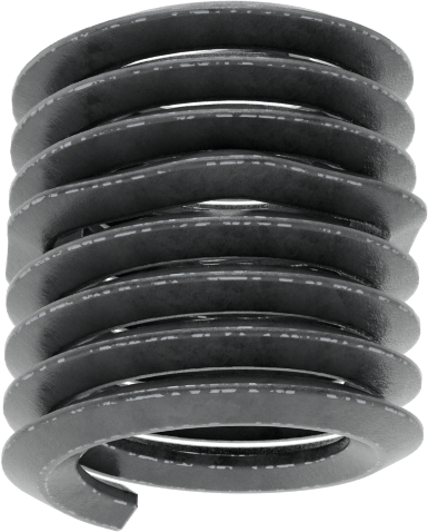 Yağlanmış 18-8 Paslanmaz Çelik Helisel Ek Parça, M6 x 1 mm Diş Boyutu, 9 mm Takılı Uzunluk
