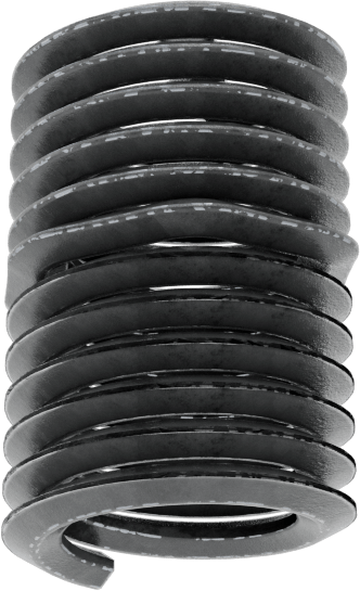 Yağlanmış 18-8 Paslanmaz Çelik Helisel Ek Parça, M8 x 1,25 mm Diş Boyutu, 16 mm Takılı Uzunluk