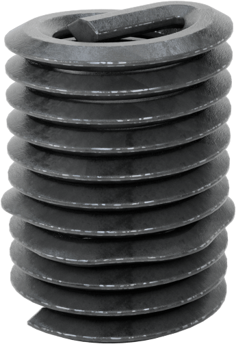 Yağlanmış 18-8 Paslanmaz Çelik Helisel Ek Parça, Vida Kilidi, M4 x 0,7 mm Diş Boyutu, 8 mm Takılı Uzunluk
