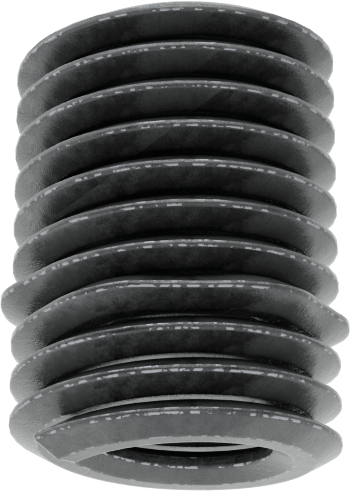 Yağlanmış 18-8 Paslanmaz Çelik Helisel Ek Parça, Vida Kilidi, M4 x 0,7 mm Diş Boyutu, 8 mm Takılı Uzunluk