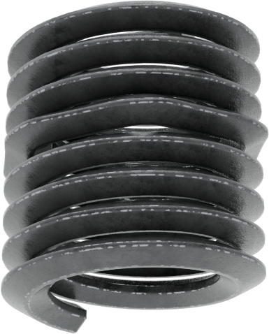 Yağlanmış 18-8 Paslanmaz Çelik Helisel Ek Parça, Vida Kilidi, M6 x 1 mm Diş Boyutu, 9 mm Takılı Uzunluk
