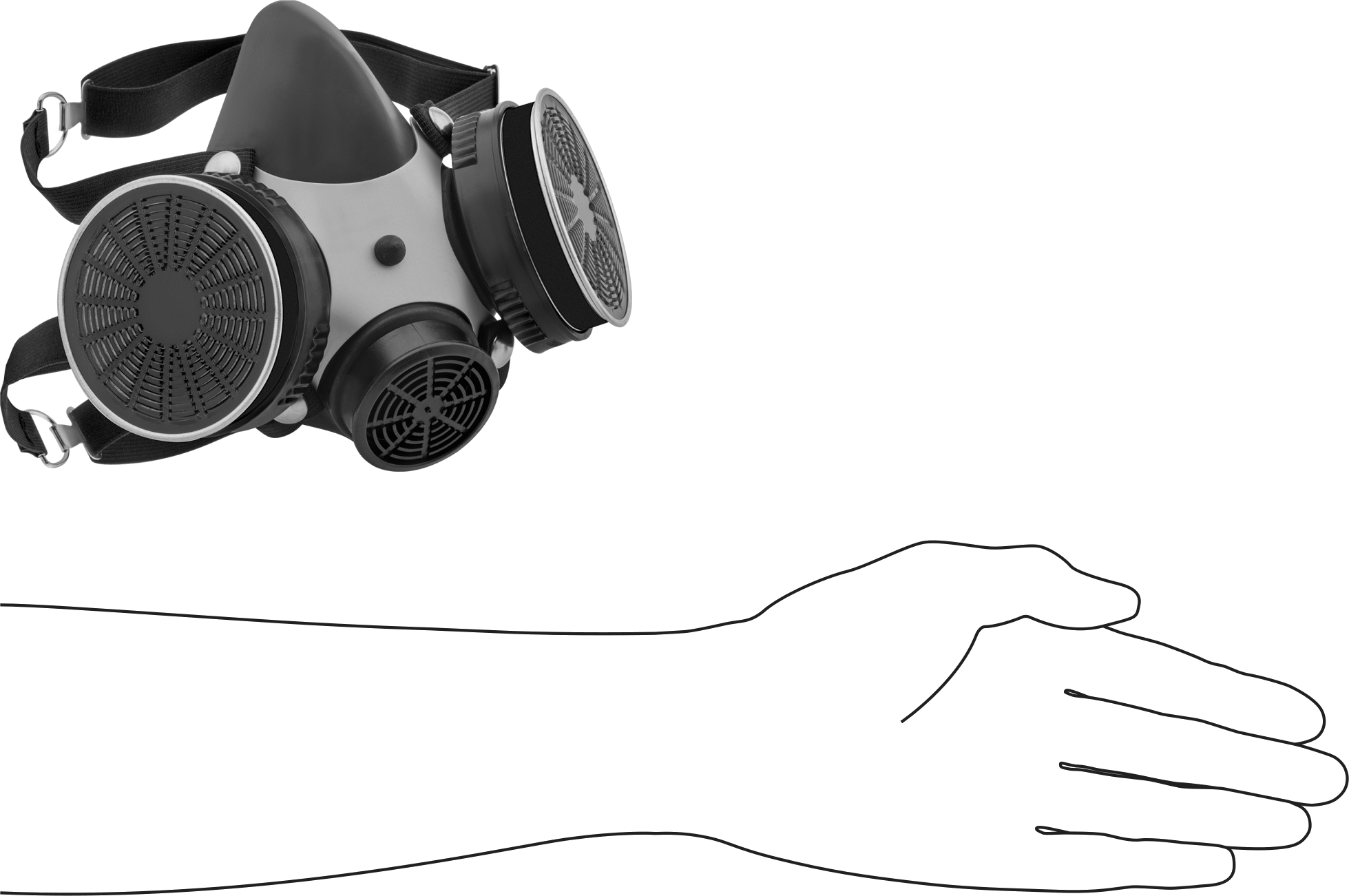 Solunum Cihazı, Yarım Yüz, Msa Comfo Classic, P100, NIOSH TC-84A-0164