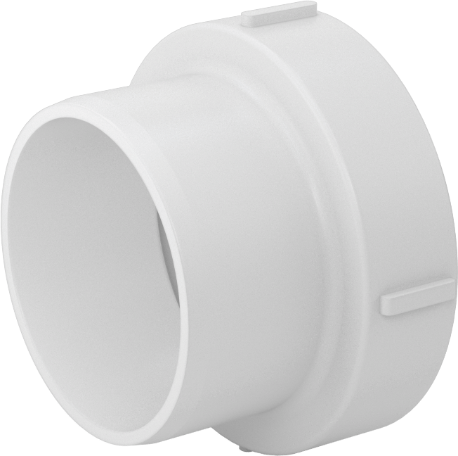 Drenaj için Yeraltı PVC Bağlantı Parçası, Atık ve Havalandırma, Adaptör, 3 NPT Dişi, 3-1/4" Boru Dış Çapı için, Erkek Soket