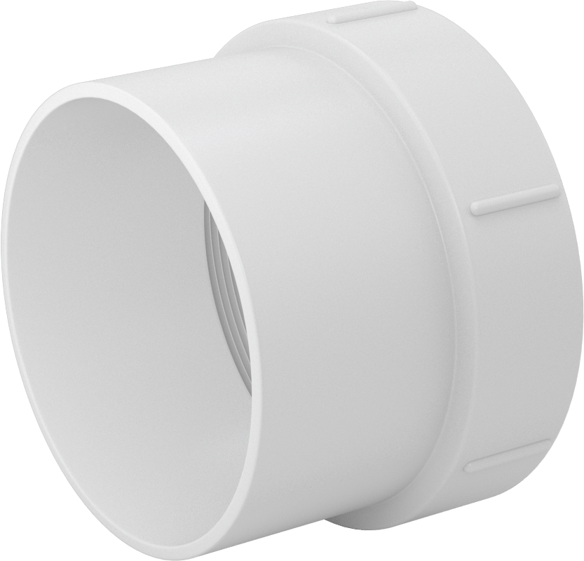 Drenaj için Yeraltı PVC Bağlantı Parçası, Atık ve Havalandırma, Düz Adaptör, 6 NPT Dişi x Soket Bağlantılı Erkek