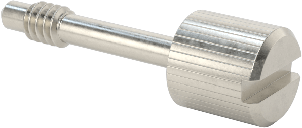 Başparmak Vidalı Başlı Sabit Panel Vidası, 4-40 Diş Boyutu, 5/8" Uzunluk