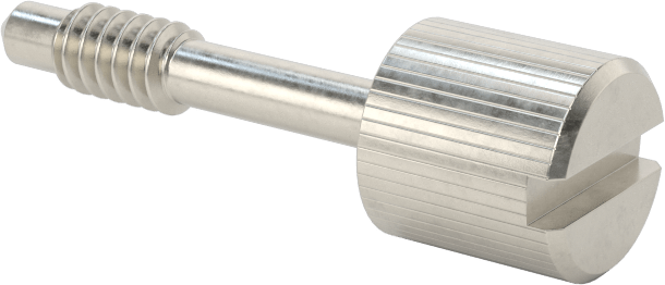 Başparmak Vidalı Başlı Sabit Panel Vidası, 6-32 Diş Boyutu, 3/4" Uzunluk