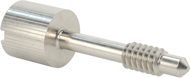 Başparmak Vidalı Başlı Sabit Panel Vidası, 6-32 Diş Boyutu, 3/4" Uzunluk