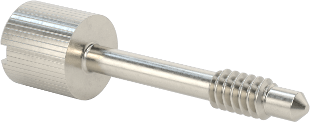 Başparmak Vidalı Başlı Sabit Panel Vidası, 6-32 Diş Boyutu, 7/8" Uzunluk