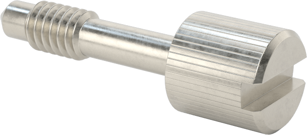 Başparmak Vidalı Başlı Sabit Panel Vidası, 8-32 Diş Boyutu, 3/4" Uzunluk
