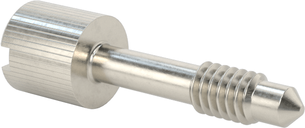 Başparmak Vidalı Başlı Sabit Panel Vidası, 8-32 Diş Boyutu, 3/4" Uzunluk