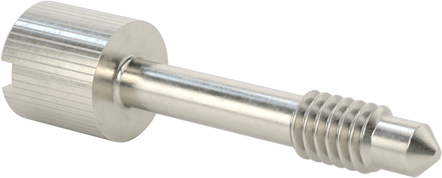 Başparmak Vidalı Başlı Sabit Panel Vidası, 8-32 Diş Boyutu, 7/8" Uzunluk