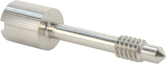 Başparmak Vidalı Başlı Sabit Panel Vidası, 10-24 Diş Boyutu, 1-1/8" Uzunluk