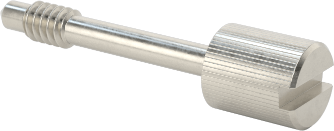Başparmak Vidalı Başlı Sabit Panel Vidası, 10-24 Diş Boyutu, 1-1/4" Uzunluk