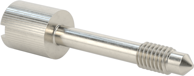 Başparmak Vidalı Başlı Sabit Panel Vidası, 10-32 Diş Boyutu, 1-1/8" Uzunluk