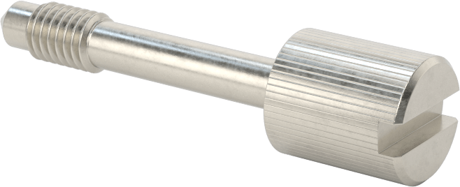 Başparmak Vidalı Başlı Sabit Panel Vidası, 10-32 Diş Boyutu, 1-1/8" Uzunluk