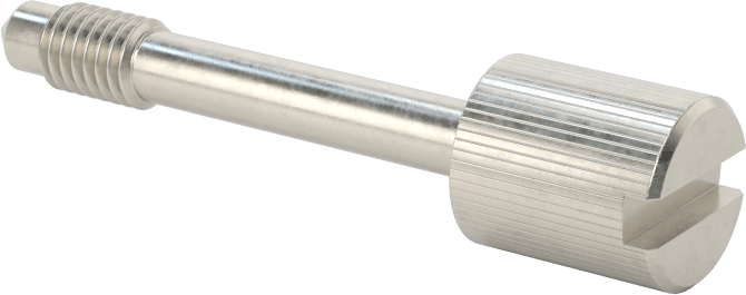 Başparmak Vidalı Başlı Sabit Panel Vidası, 10-32 Diş Boyutu, 1-1/4" Uzunluk