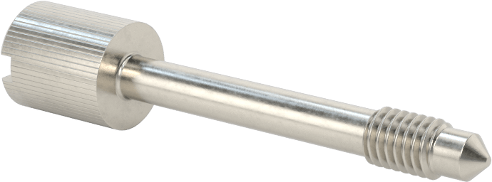 Başparmak Vidalı Başlı Sabit Panel Vidası, 10-32 Diş Boyutu, 1-3/8" Uzunluk