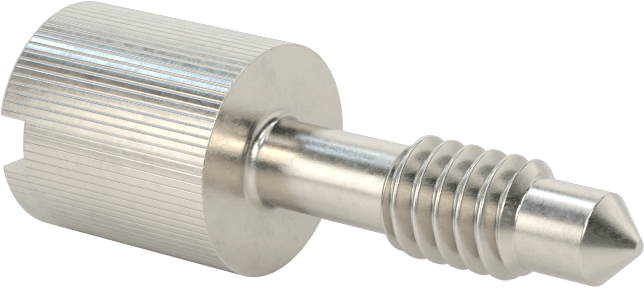 Başparmak Vidalı Başlı Sabit Panel Vidası, 1/4"-20 Diş Boyutu, 7/8" Uzunluk