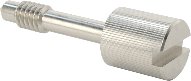 Başparmak Vidalı Başlı Sabit Panel Vidası, 1/4"-20 Diş Boyutu, 1-1/4" Uzunluk