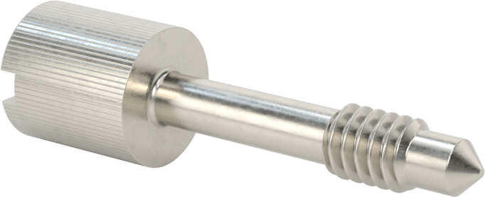 Başparmak Vidalı Başlı Sabit Panel Vidası, 1/4"-20 Diş Boyutu, 1-1/4" Uzunluk