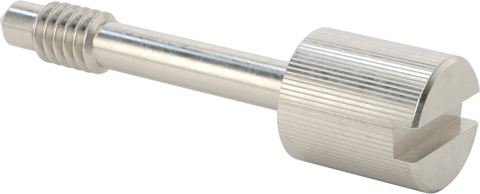 Başparmak Vidalı Başlı Sabit Panel Vidası, 1/4"-20 Diş Boyutu, 1-1/2" Uzunluk